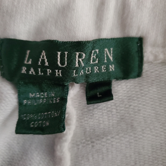 Lauren Ralph Lauren White Ladies Sports Apparel Pants Women's Large - Picture 4 of 5